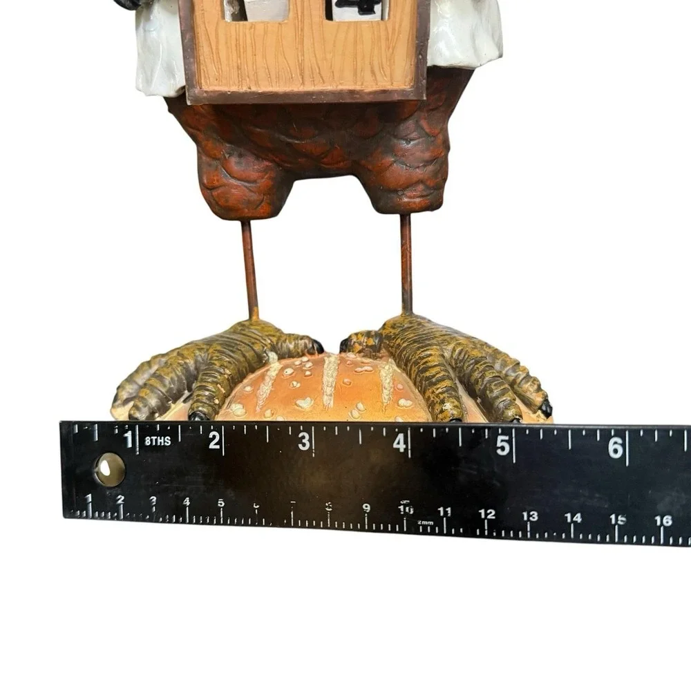 Vintage Rooster Chicken Chef Perpetual Calendar Resin Kitchen Counter Decor 11